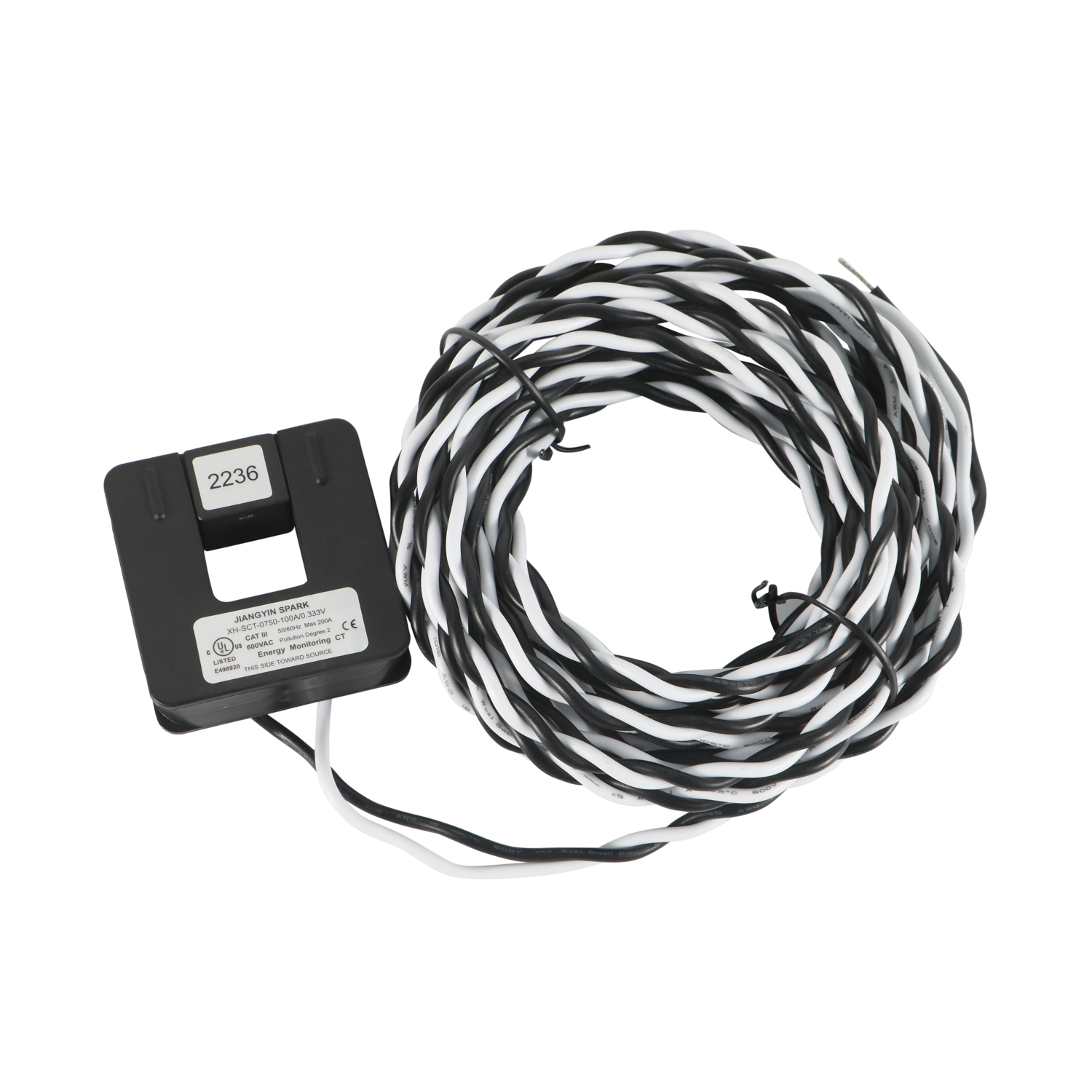 Ul2808 xh sct 0750 split core current transformer energy monitoring cts 0.33v