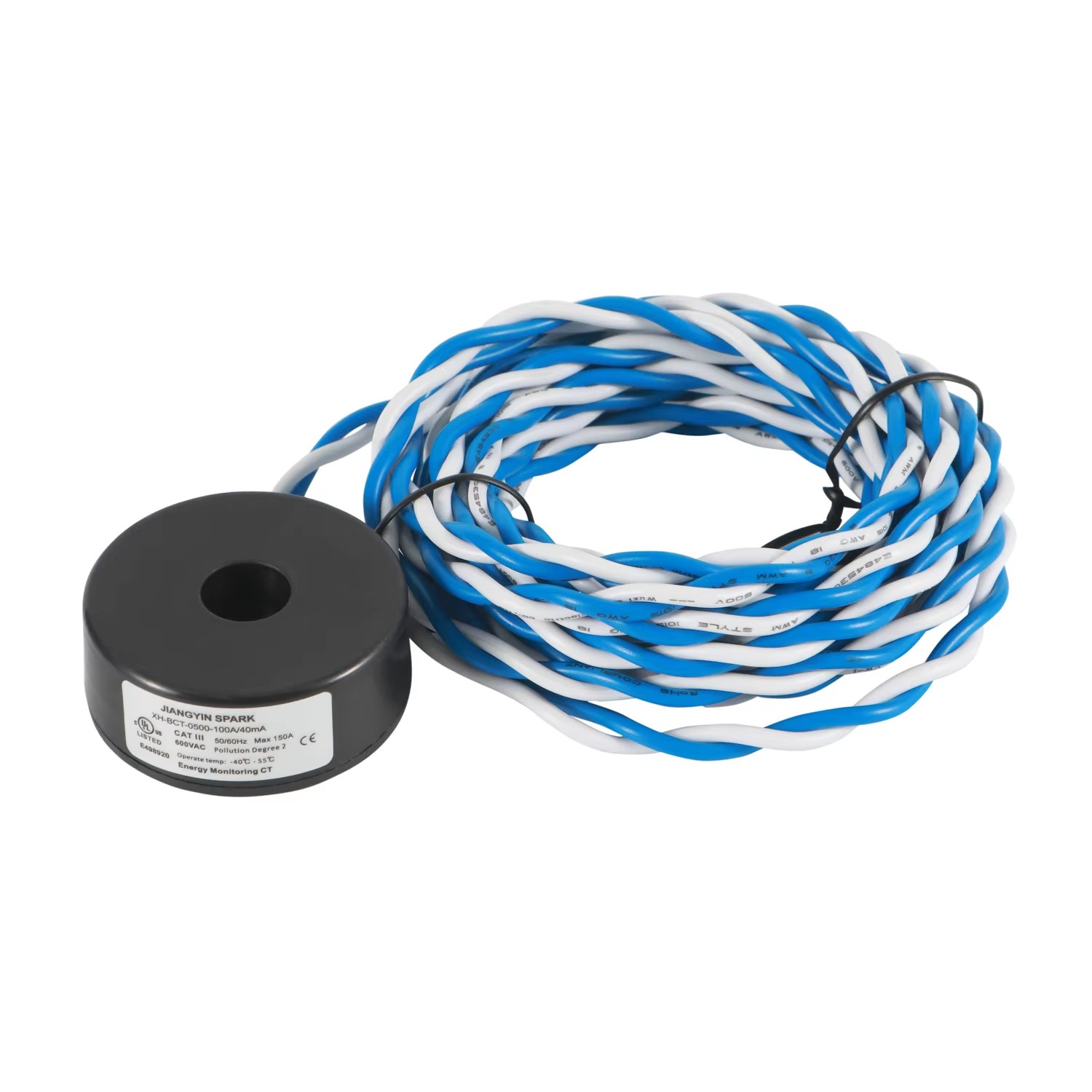 Xh bct 0500 100a 40ma solid core current transformer